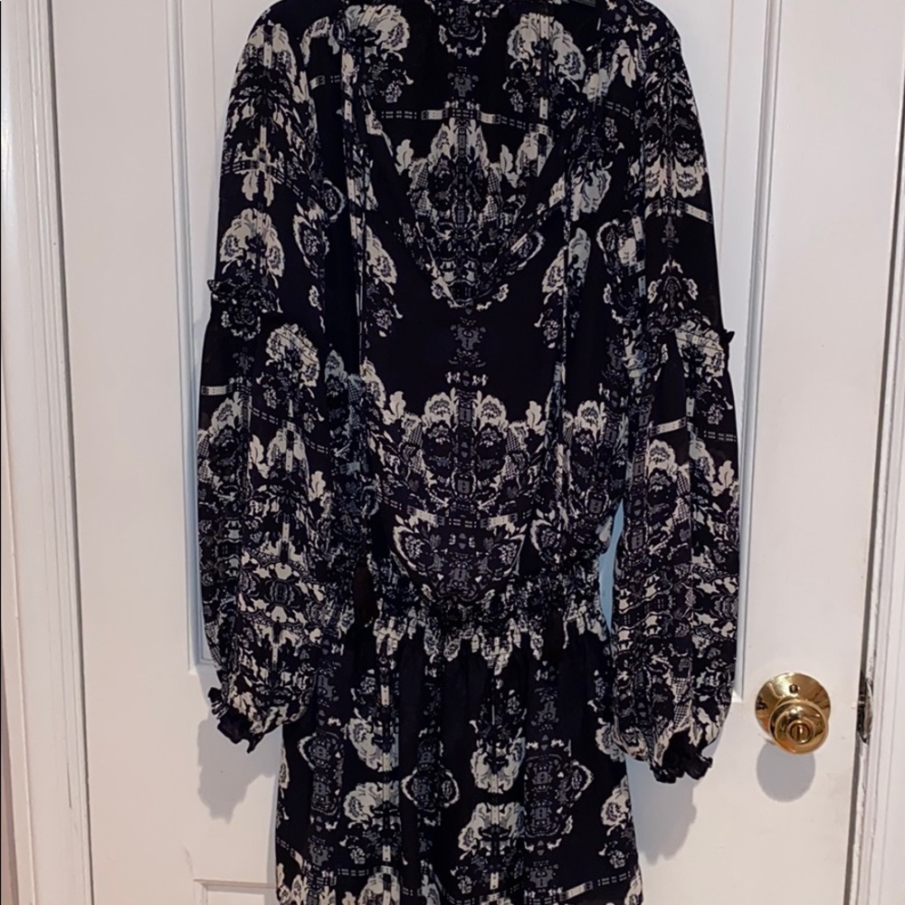 Parker drop waist silk dress